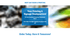 Desktop Screenshot of nextdaysignsaz.com