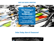 Tablet Screenshot of nextdaysignsaz.com